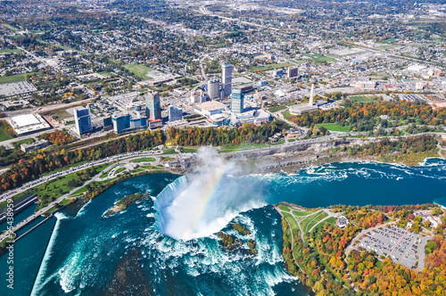 Wallpaper Mural Niagara Falls aerial view Canada