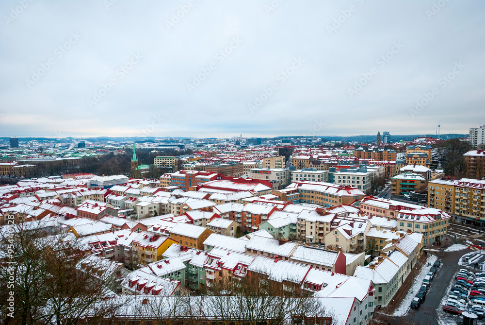Gothenburg skyline in winter, Sweden