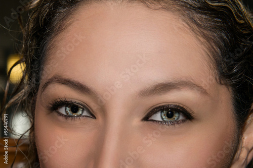 Latina green eyes