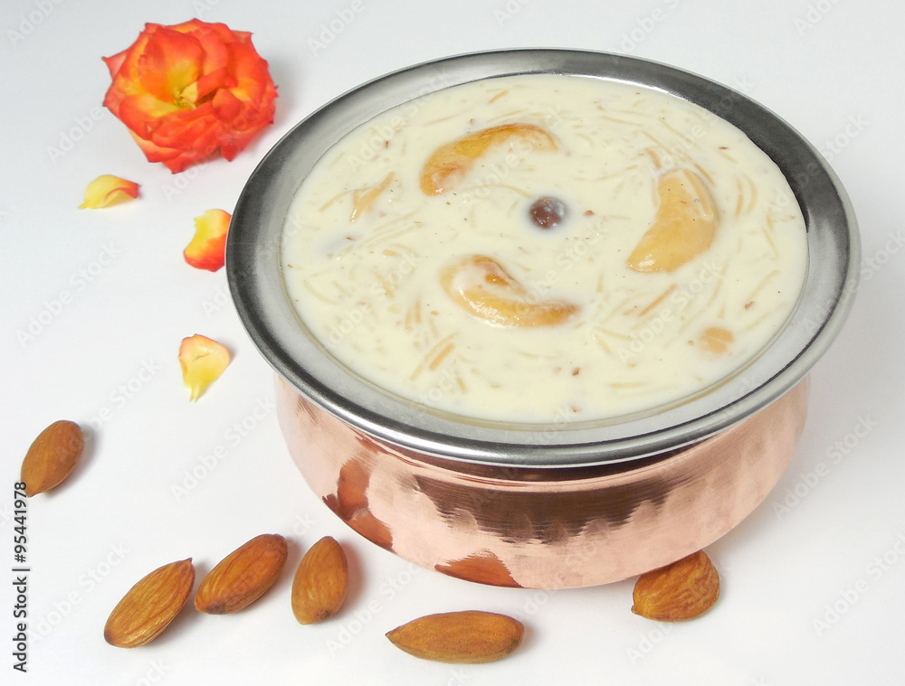 Vermicelli or semiya payasam, an Indian sweet dish, especially made on the days of festivals like Diwali. Vermicelli or semiya payasam, an Indian sweet dish, especially made on the days of festivals like Diwali.