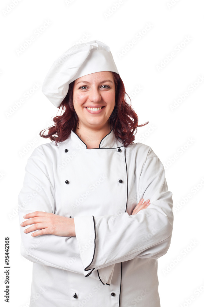 smiling woman chef smiling woman chef