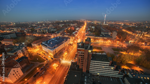 Aerial picture of Klaipeda  Lithuania