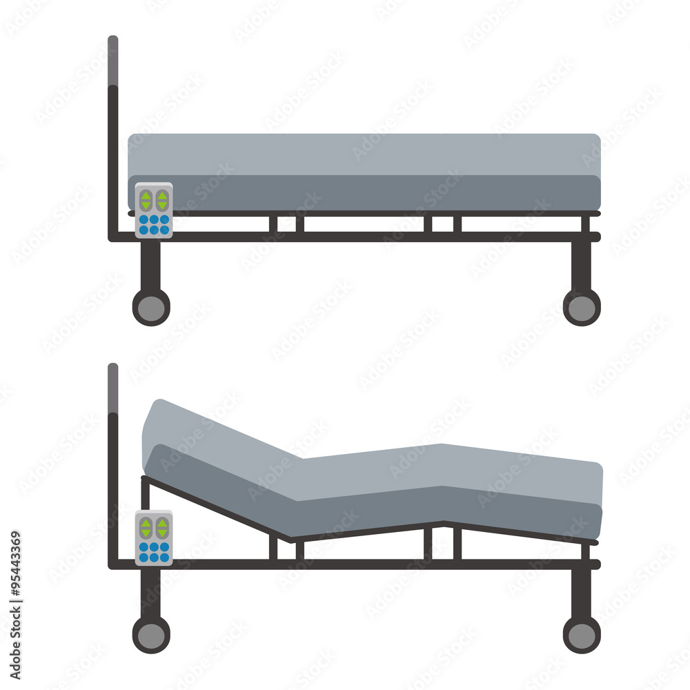 Adjustable Bed, vector illustration Adjustable Bed, vector illustration