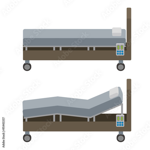 Adjustable Bed, vector illustration