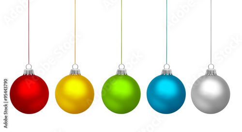 Bunte Christbaumkugeln