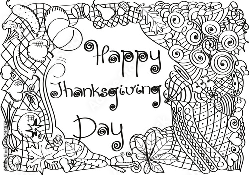 Happy Thanksgiving day. Illustration. Abstract