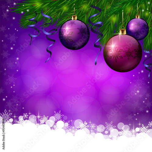 Christmas violete background