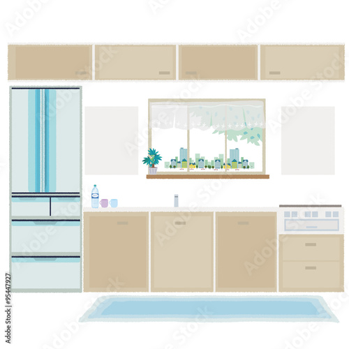 キッチン　イラスト