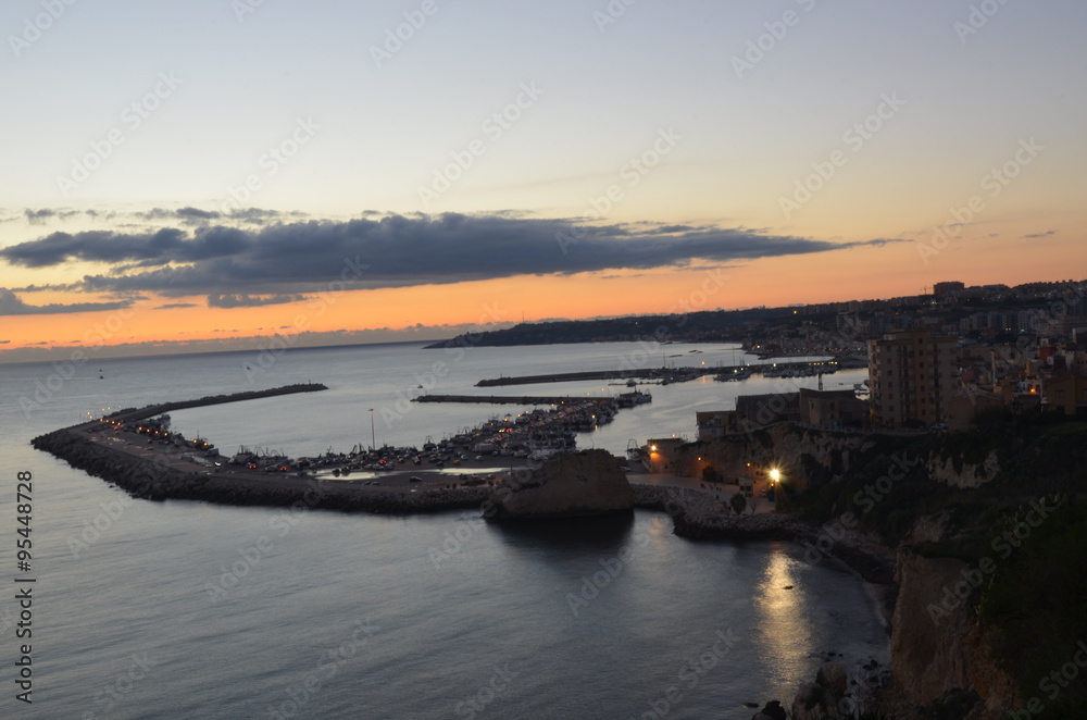 port and sea Sciacca sicily