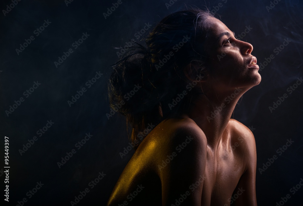 Fototapeta premium Nude woman emotion