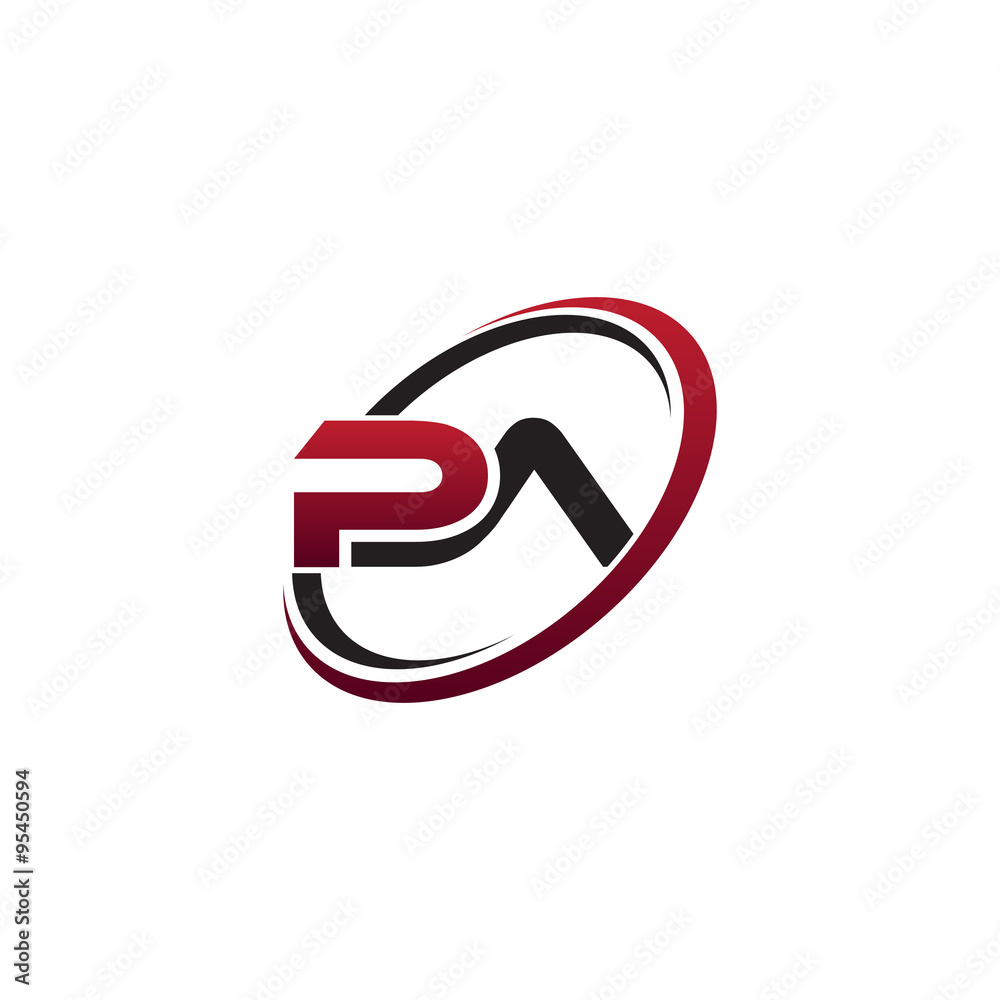 Modern Initial Logo Circle PA Modern Initial Logo Circle PA
