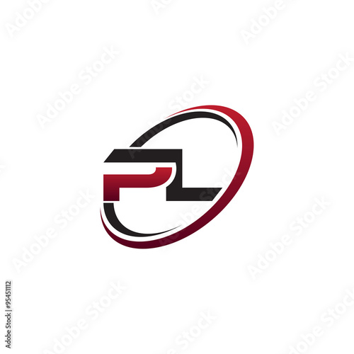 Modern Initial Logo Circle PL