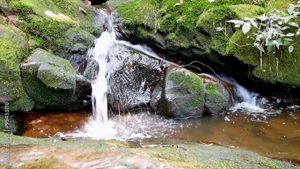 Saitip water fall with mossy rock at PhuSoidao national park, in Thailand Saitip water fall with mossy rock at PhuSoidao national park, in Thailand