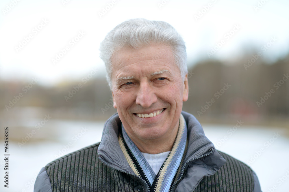 mature man on walk 