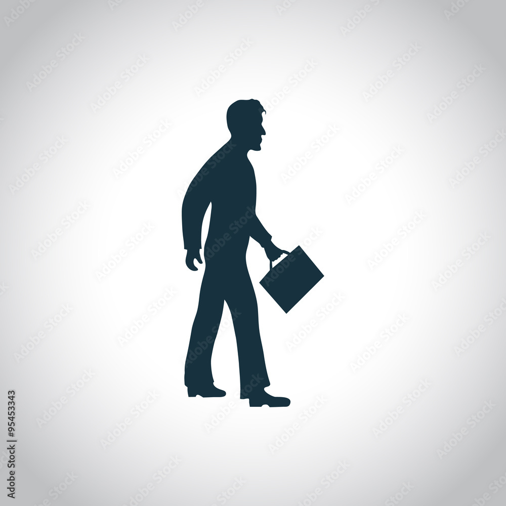 Business man silhouette Business man silhouette