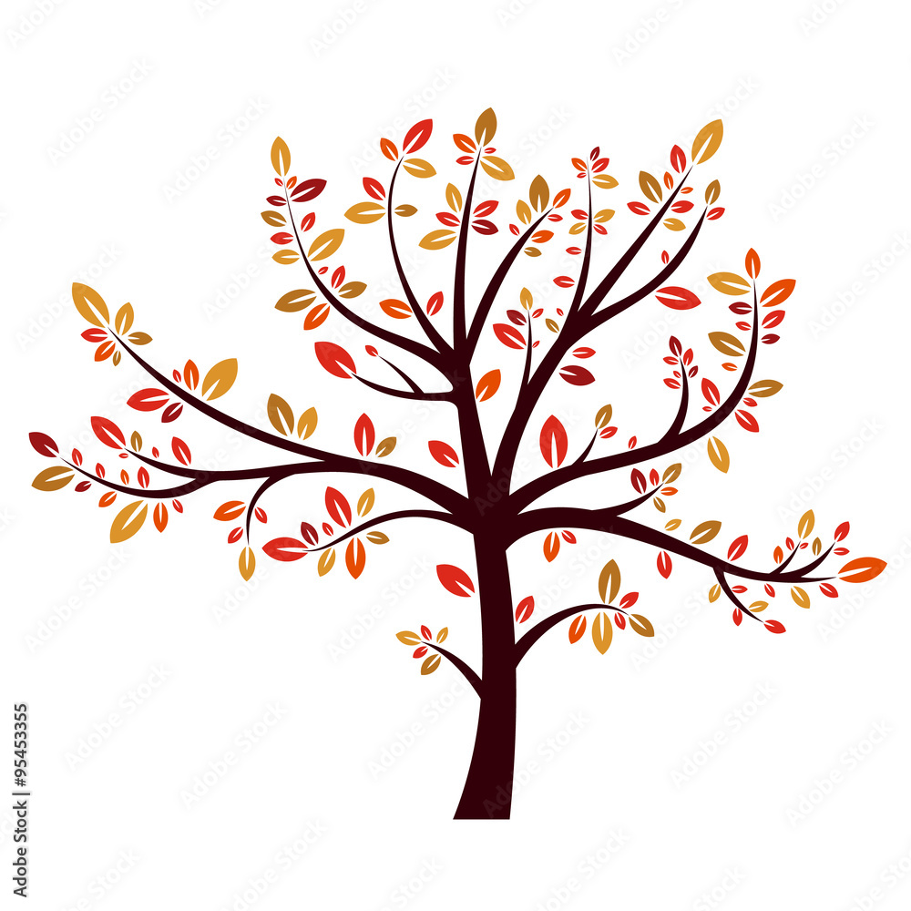 Tree autumn sign