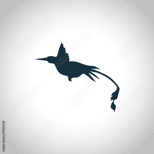 Fototapeta Naklejka Na Ścianę i Meble -  Hummingbird simple icon