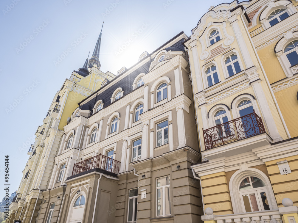 Fototapeta premium typical residential area in Kiev, Ukraine