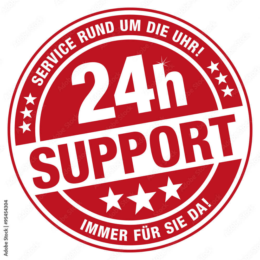 24h Support - Service rund um die Uhr! Immer für Sie da!