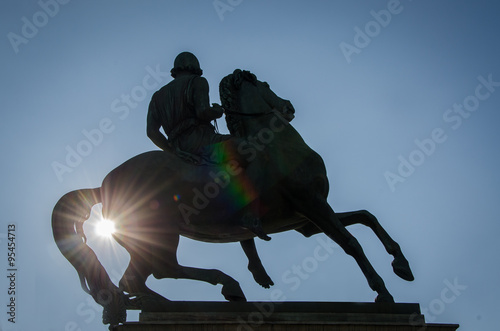 Torino, Statua equestre dei Dioscuri controsole photo
