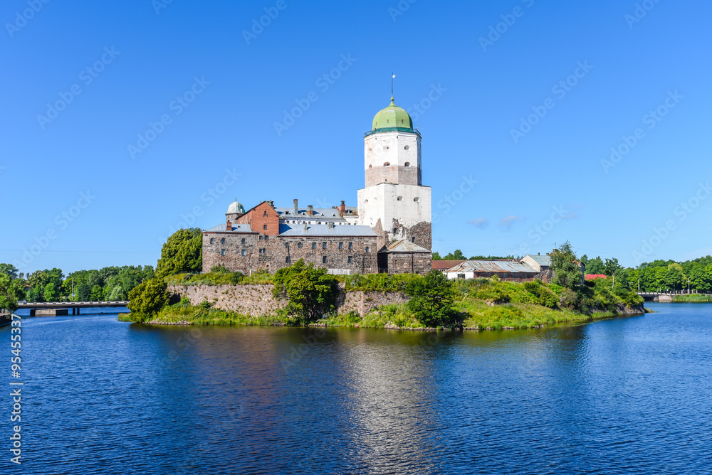 the Medieval old castle, Vyborg, LENINGRAD OBLAST, Russia.
