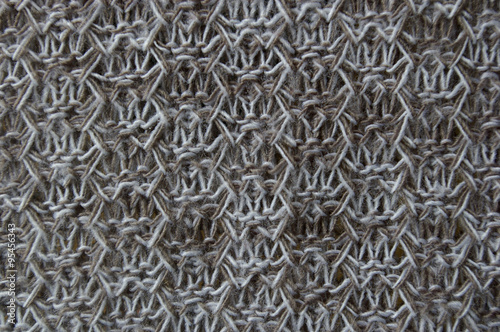 Knitted material close up