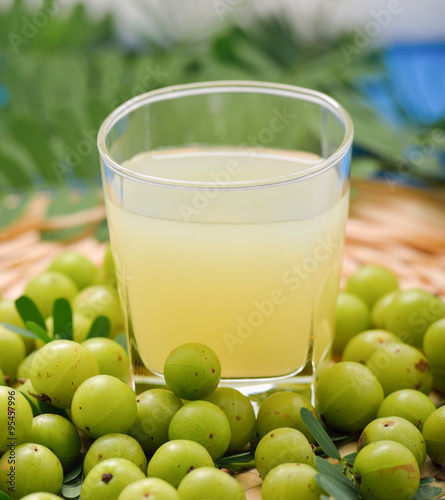 Картината върху платно Indian gooseberries  juice