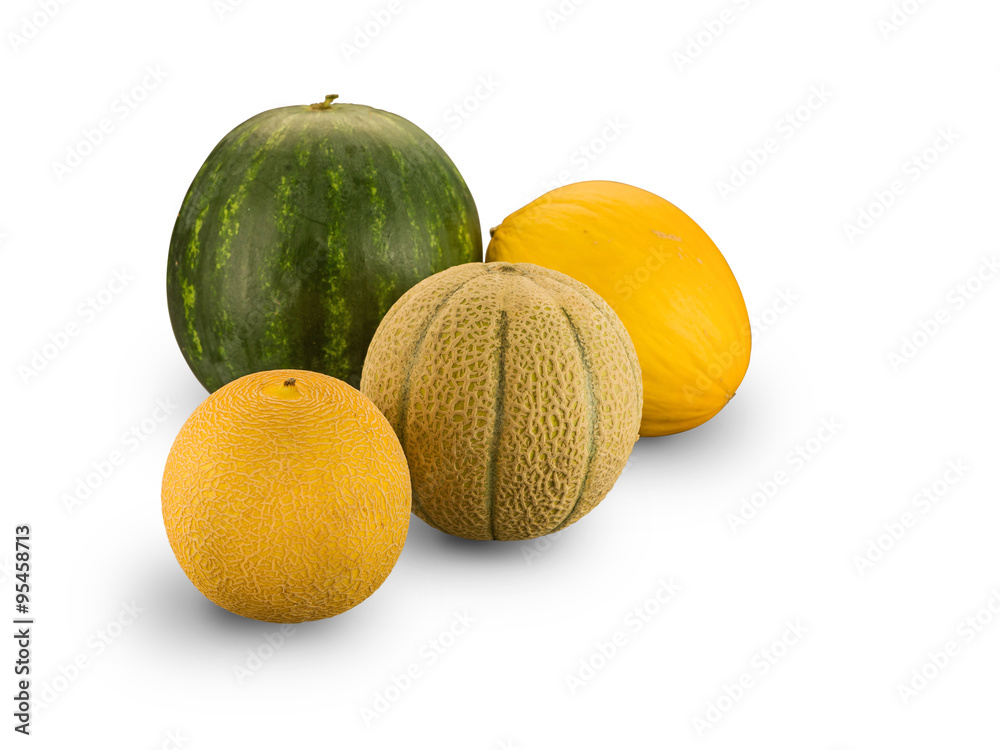 Group of Organic Melons Group of Organic Melons