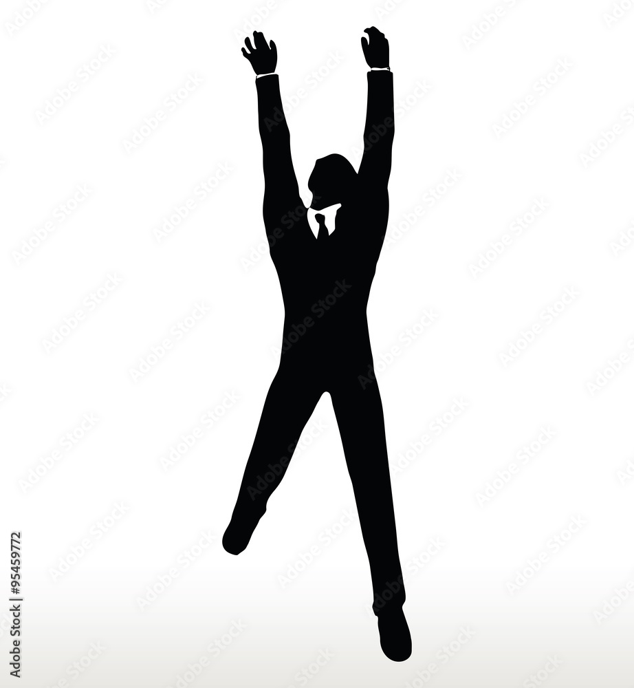 silhouette of businessman hanging silhouette of businessman hanging