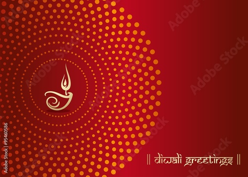 Oil lamp, Diwali greetings , royal Rajasthan, India