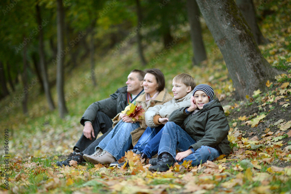 Portrait of happy family Portrait of happy family