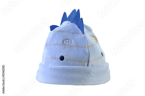  Blue funny hat on a white background photo