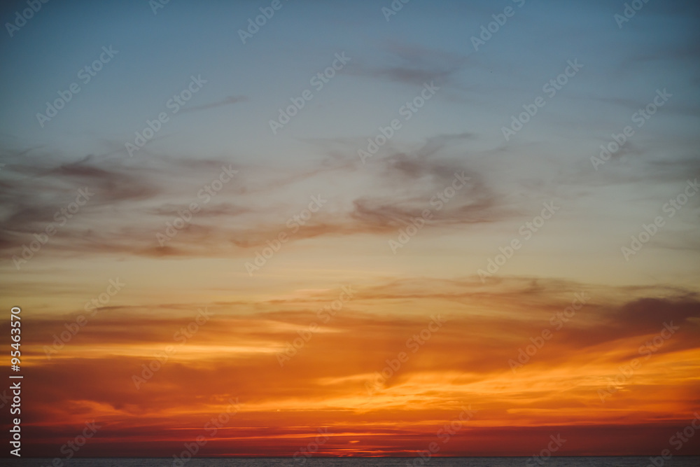 Sunset over Sea
