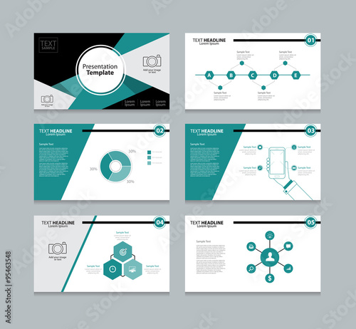 abstrat vector business template presentation slides background design