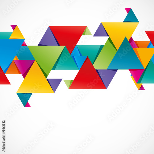 fond abstrait,triangle coloré