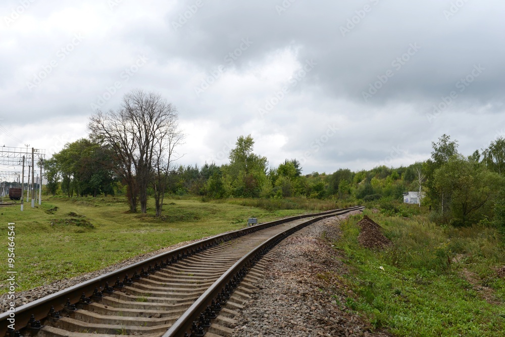 The railway line of the Kiev direction of the Moscow railway The railway line of the Kiev direction of the Moscow railway
