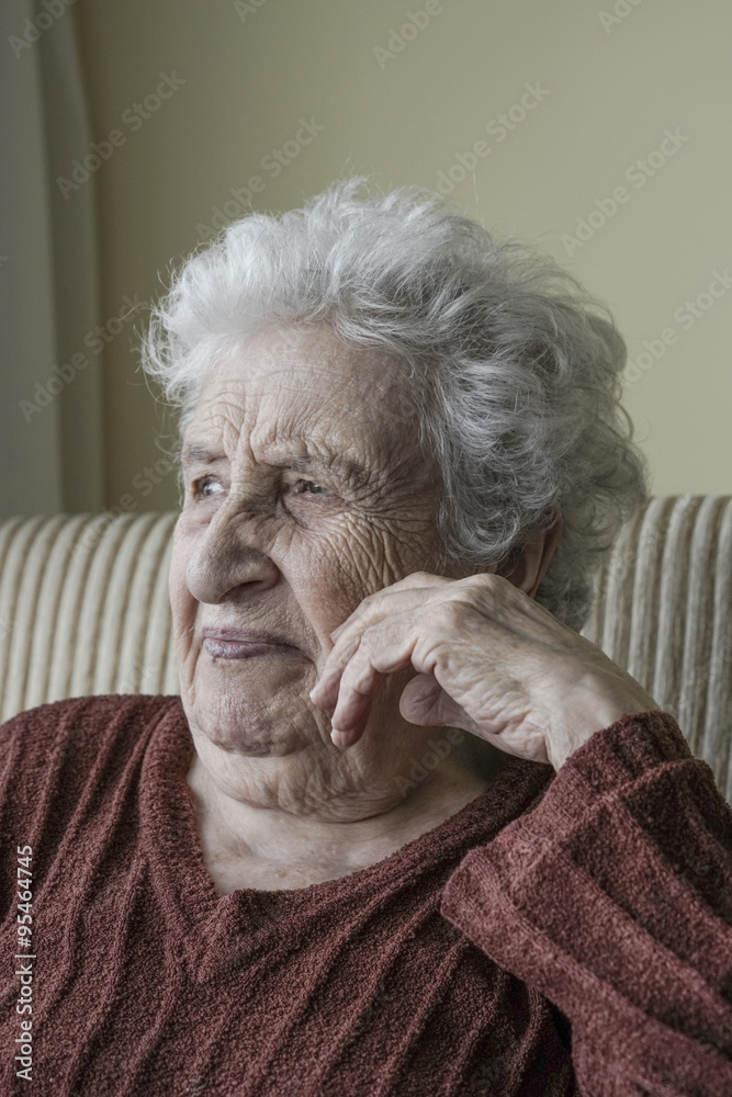thoughtful senior woman thoughtful senior woman