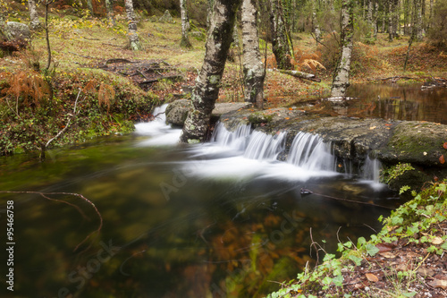 Fototapeta Naklejka Na Ścianę i Meble -  River in Autumn season at Geres National Park, Portugal