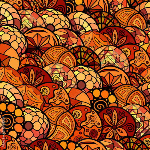 hand drawn vector ethnic seamless pattern