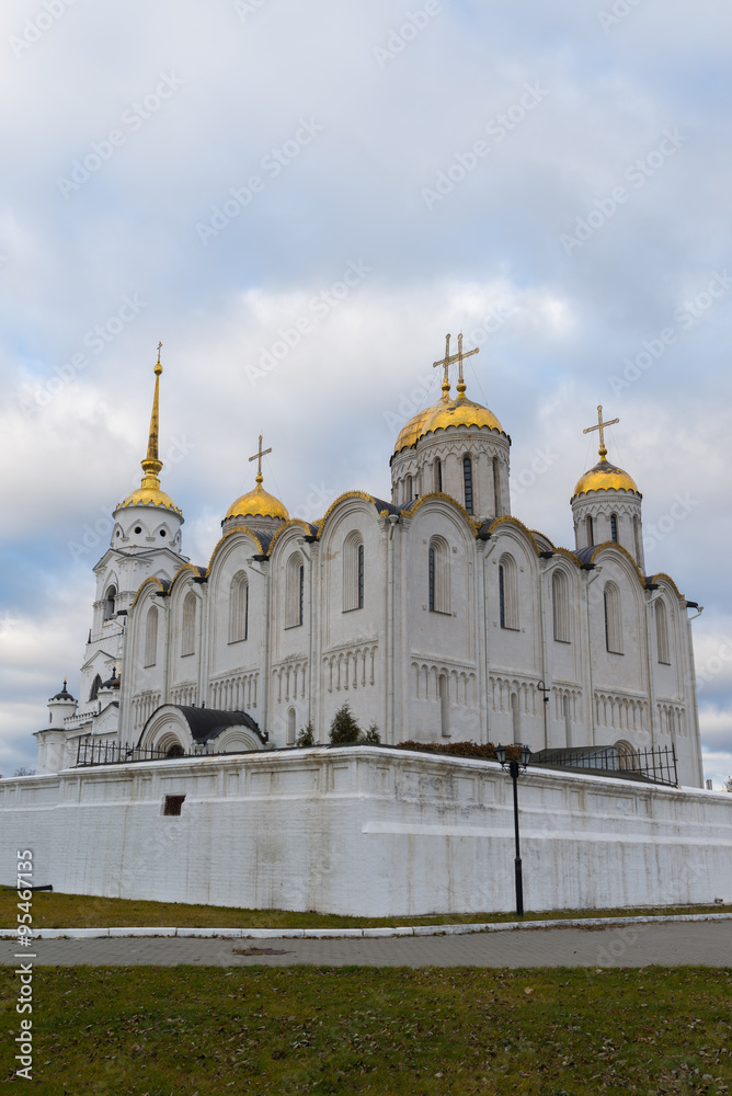 Uspensky Cathedral - UNESCO World Heritage Site. Golden Ring of