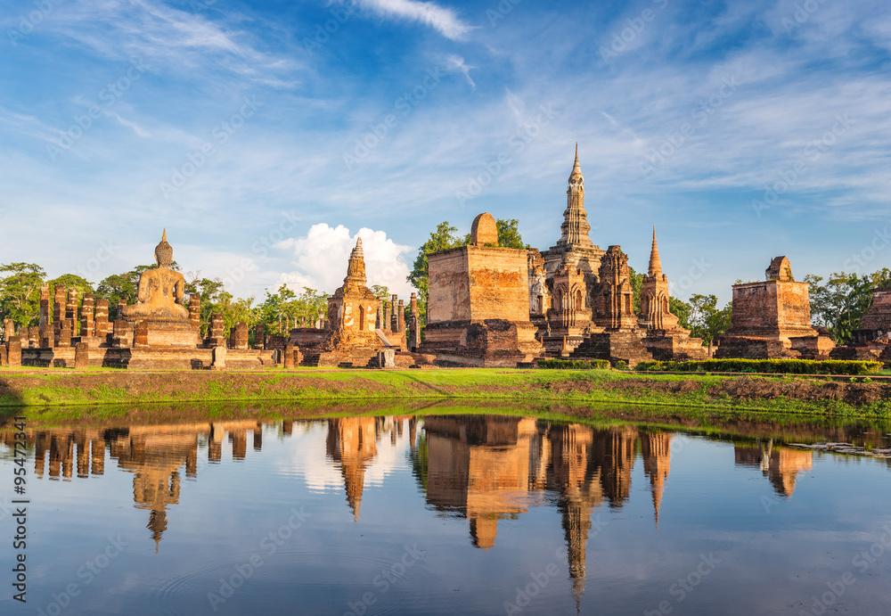 Naklejka premium Sukothai Historical Park - Thailand