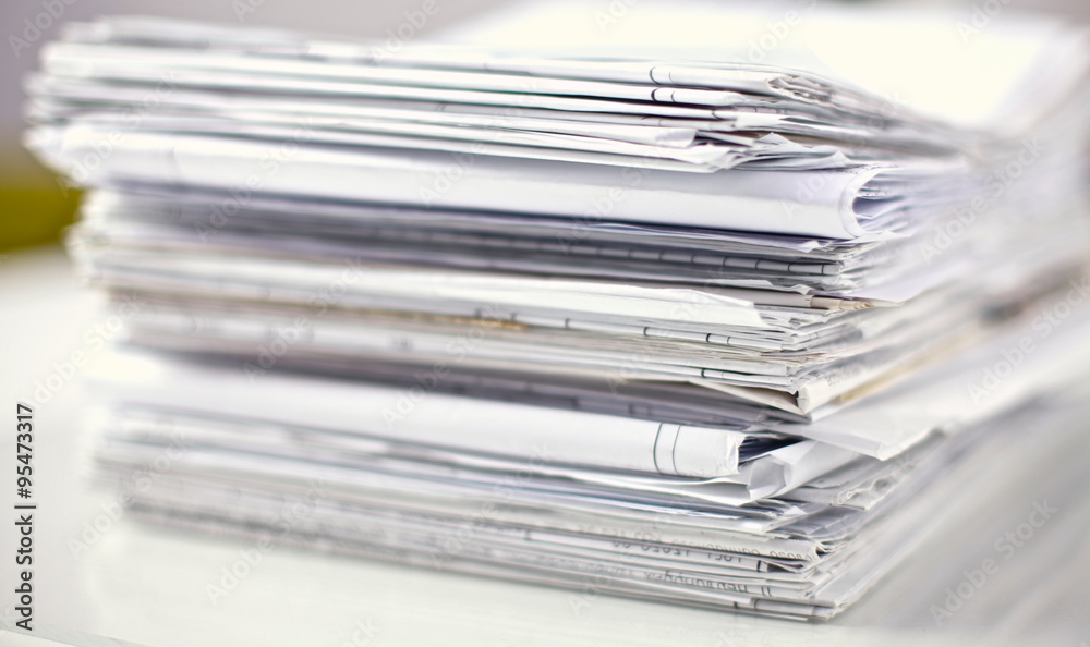 File Stack, file folder with white background File Stack, file folder with white background