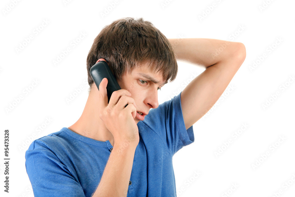 Stressed Man with the Phone Stressed Man with the Phone