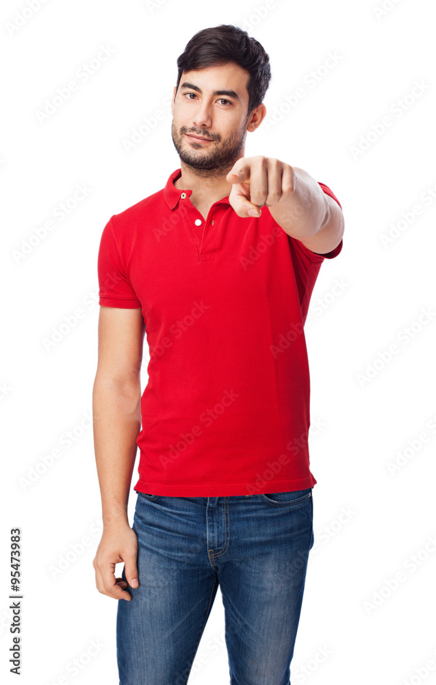 chinese man pointing to front chinese man pointing to front