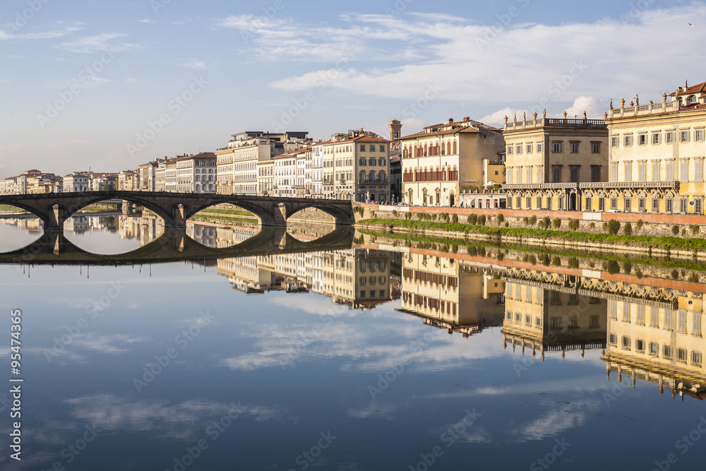 Fototapeta premium Arno river, Florence, Italy