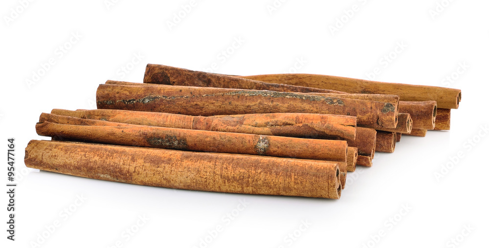 Cinnamon sticks isolated on white background Cinnamon sticks isolated on white background