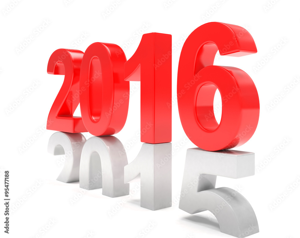 2015-2016 change new year 2016 isolated 2015-2016 change new year 2016 isolated