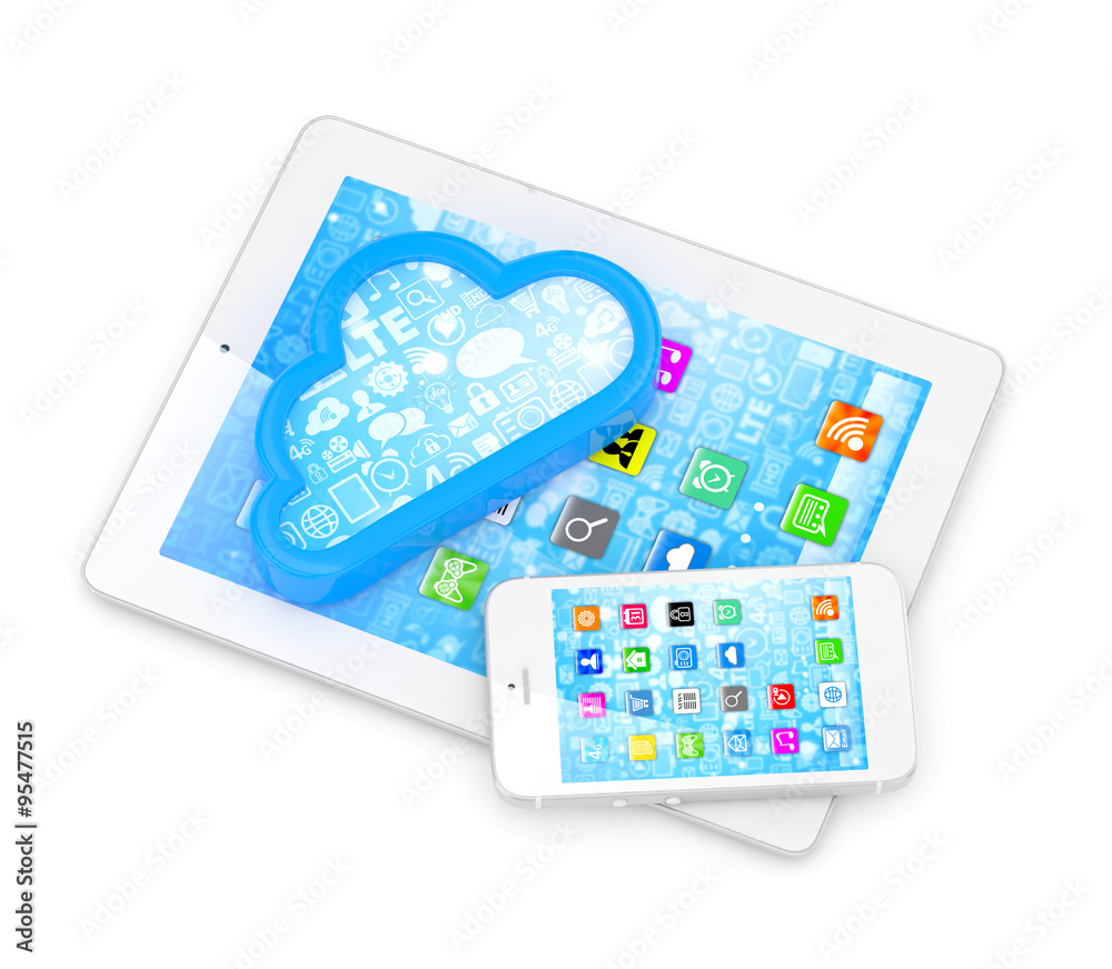 tablet pc, smart phone and cloud tablet pc, smart phone and cloud