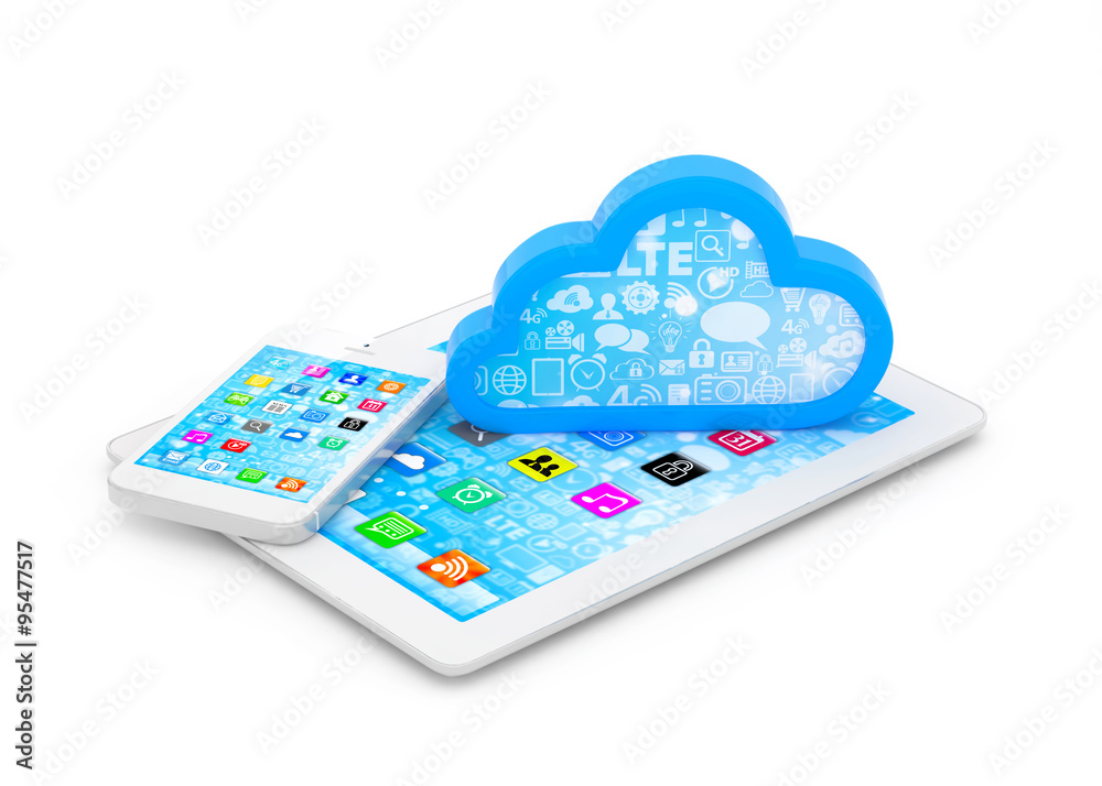 tablet pc, smart phone and cloud tablet pc, smart phone and cloud