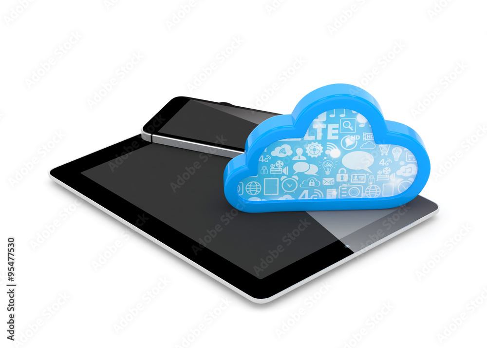 tablet pc, smart phone and cloud tablet pc, smart phone and cloud